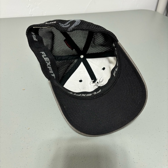 Browning Baseball Hat Cap Small/Medium Adult Flexfit Black Gray - Picture 3 of 7